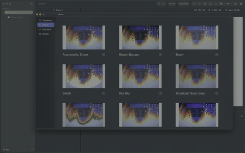 200+ Realtime Filters