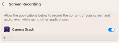 screen recording toggle